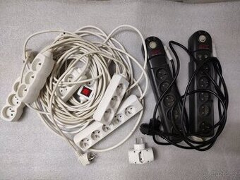 Prodlužovací kabely 230V  9ks