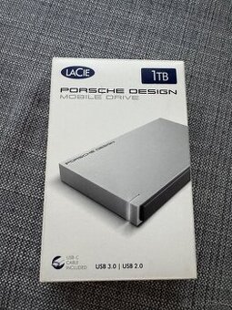 Lacie Porsche Design 1TB USB 3.0 šedý protáhlé