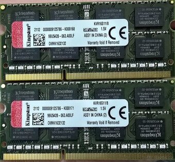 Kingstone SO-DIMM DDR3 KVR16S11/8