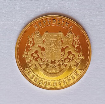 Pamětní medaile – Čs. letci v RAF,Ryzí zlato 999/1000