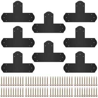 Dekorativní spojovací T-úhelníky (set 8 ks)