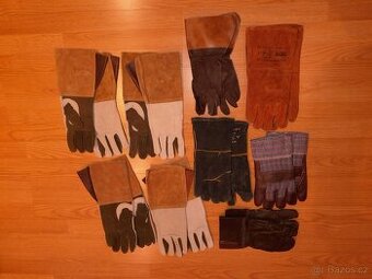 Prodám kožené rukavice a kožené zástěry