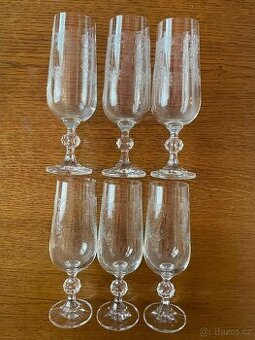 Broušené skleničky 6 kusů