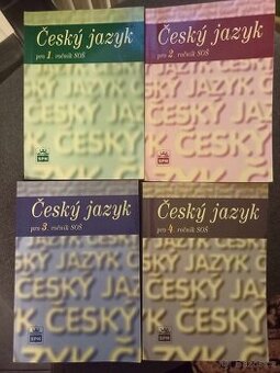 Různé učebnice, slovníky aj.