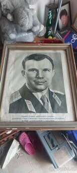 Prodám originální obraz Kosmonauta Gagarina