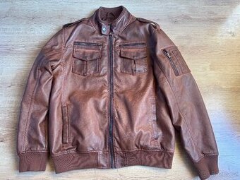 Pánská kožená bunda, vel. 52 (XL)