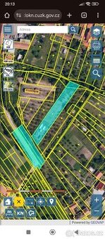 Zahrada a další pozemky 3674m2