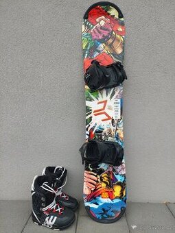 Snowboard BEANY HERO PUNCH, 136 cm a 151 cm + boty WESTIGE
