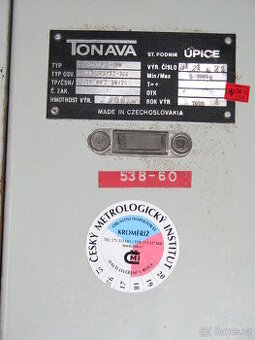 PRODÁM   MŮSTKOVOU   VÁHU  TONAVA