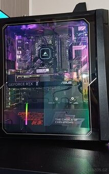 Herní počítač Asus ROG AMD Ryzen 7 5800x3D RTX4070 DDR4 48G