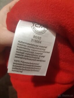 Zateplená kombinéza, velikost 86/92. Jako nová.