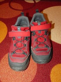 Dívčí celoroční boty, turistické, červené, vel. 34