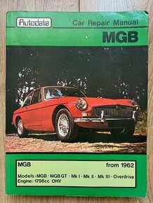MGB MGC V8 GT MGA montážní manuály a sběratelské publikace