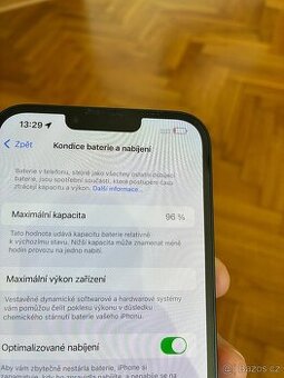 Apple iPhone 13 plus 128GB 96% kondice baterie