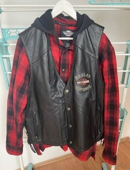 Kožená vesta Harley Davidson