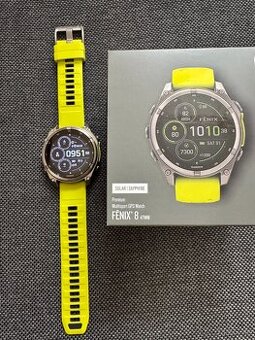 Prodám chytré hodinky garmin Fenix 8, 47mm, Solar, Sappire,T