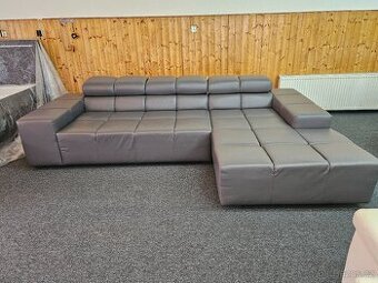 KOŽENÁ SEDACÍ SOUPRAVA-ROHOVÁ