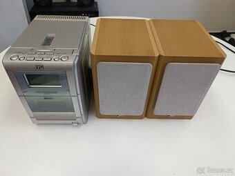 JVC UX-H33 - mikrosystém s CD, kazetou, rádiem, reproduktory
