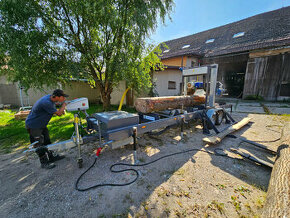 Prodám Mobilní pásovou pilu TP-600 , stav  pily jak Nové