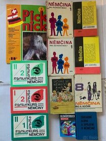 Různé učebnice němčiny, cena  jen 35 Kč/ks