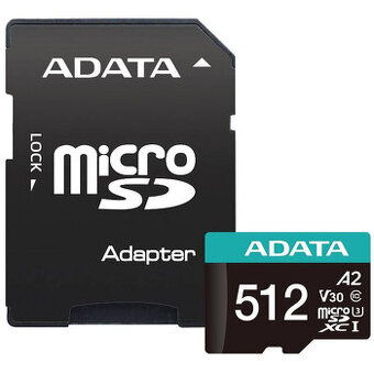 Prodám mikro SD kartu ADATA PREMIER PRO, 512 GB