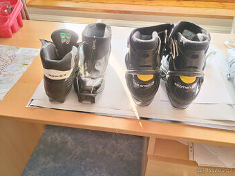 2 páry značkových běžkařských bot Salomon č. 6 a č.6,5