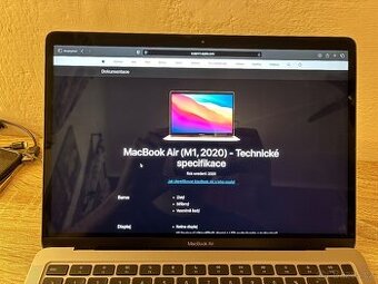 Macbook Air M1 2020 256gb vesmírně šedý