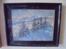 OBRAZ-OLEJ NA PLÁTNĚ-FRANTIŠEK ŠKRABÁNEK