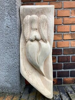 Dřevěná soch Anděl