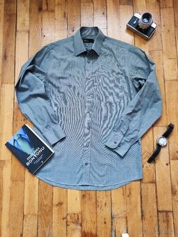 3 Košile Marks Spencer 38,39,40, 2šedé, 1světlá- TOP STAV