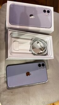 Prodám fialový iPhone 11 128GB - top stav