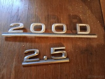 Mercedes logo, znak  w123,124 a jiné