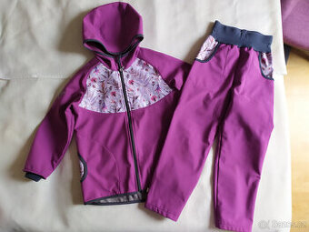 Dívčí softshellové bunda a kalhoty, Unuo, vel. 128/134
