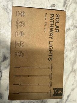 (755) Prodám solární zahradní lampy – sada 4 kusů.