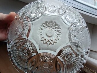 Talíř broušený křišťál Bohemia Crystal 23cm