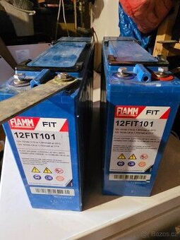2x baterie AGM FIAMM 12FIT101 12V/100Ah