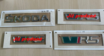Originální znaky vozidla VRS Škoda