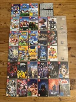 Hry + sd karty na Nintendo switch