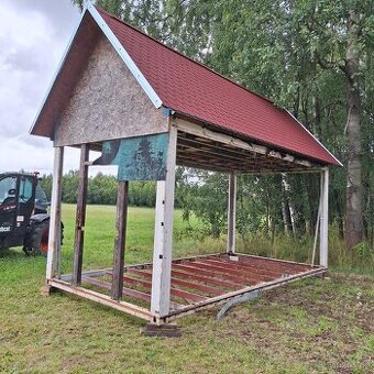Prodam zastresenou kostrukci stavebni bunky