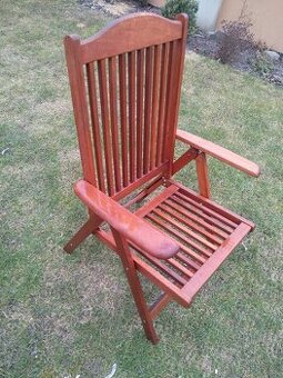 Nábytek z tropického dřeva Křeslo polohovavací