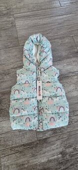 Nová nylonová vesta podšitá mikroflísem