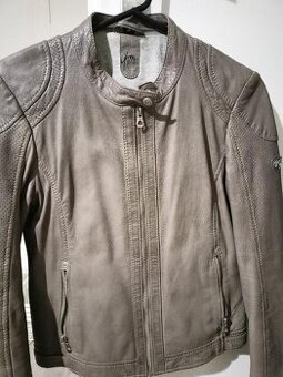 Kožená dámská bunda