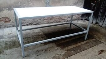 Prodám dílenský stůl, ponk vyrobený z jeklu 40x40x2mm