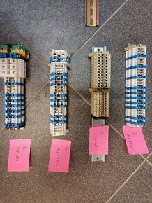 DIN Lišta včetně svorek několik setů