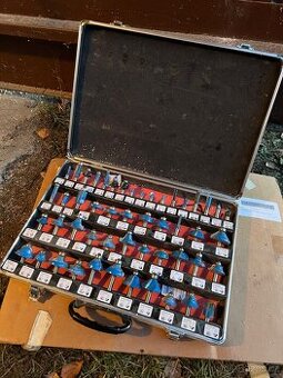 MAGG Sada stopkových fréz do dřeva 8mm - 50 dílů v AL kufru