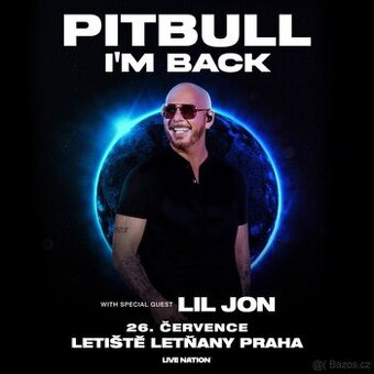 Pitbull koncert, Letňany, 26. 7. 2026, 4ks, Golden Circle