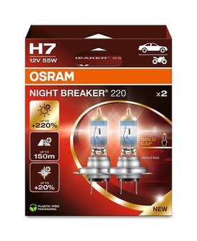 Žárovka OSRAM H7 12V 55W PX26d NB +220% 2ks