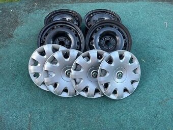 plech. disky 6Jx15, 5/100, ET 38, Škoda Fabia
