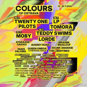 Colours of Ostrava 4 dny 2x