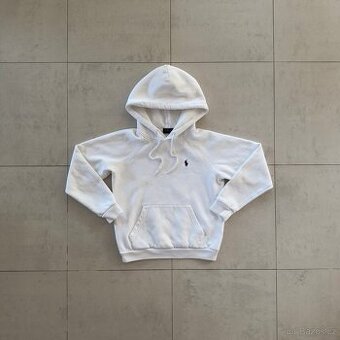 Ralph Lauren Polo bílá mikina s kapucí | vel. XS